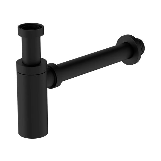 40mm Round Bottle Trap Matte Black