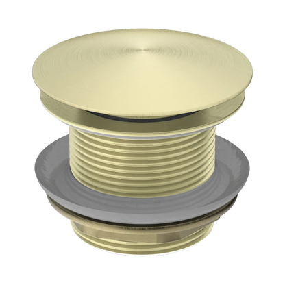 40mm Bath Pop-Up Plug With Removable Waste No Overflow Brushed Gold