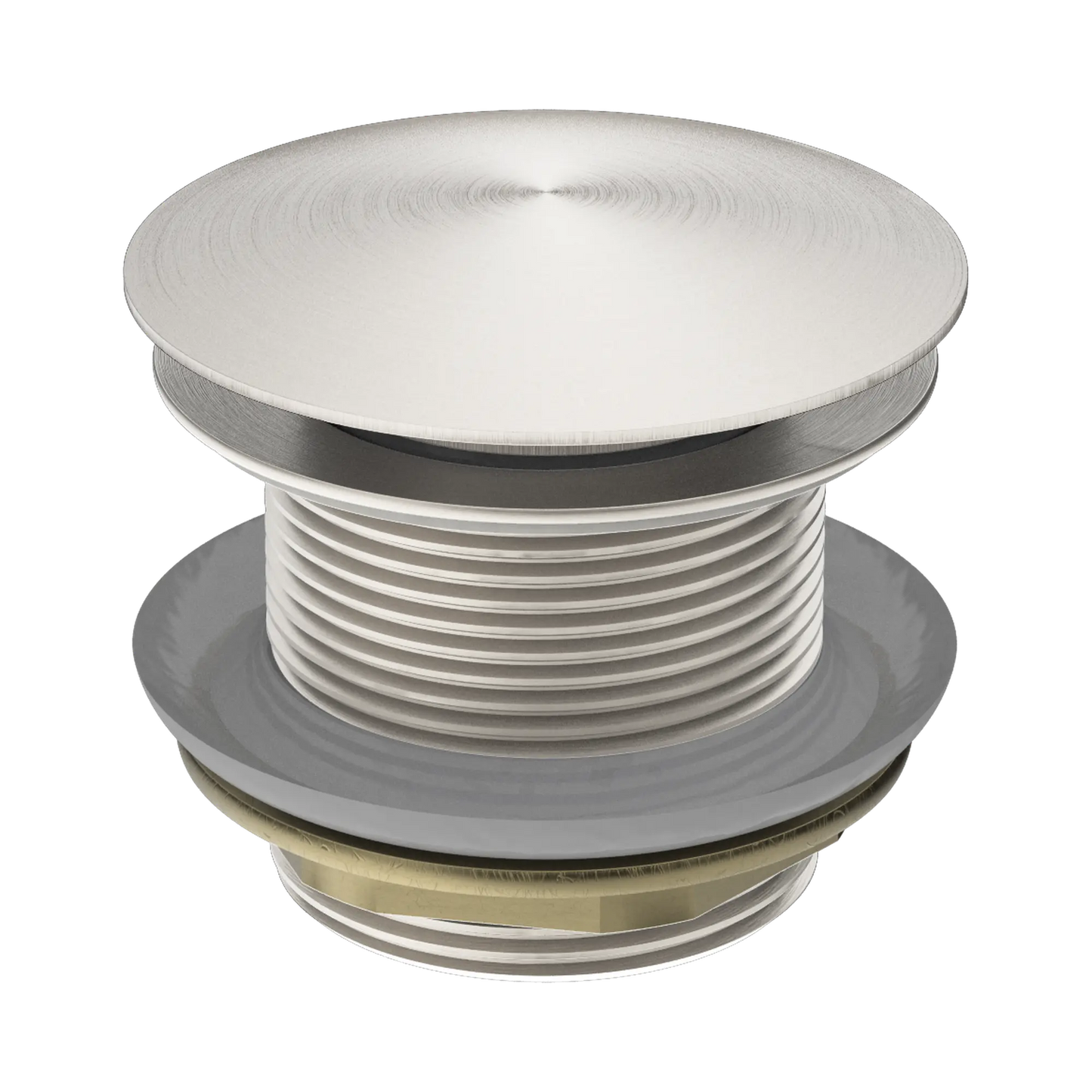 40mm Bath Pop-Up Plug With Removable Waste No Overflow Brushed Nickel