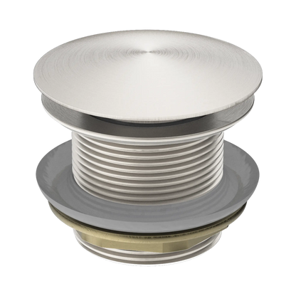 40mm Bath Pop-Up Plug With Removable Waste No Overflow Brushed Nickel
