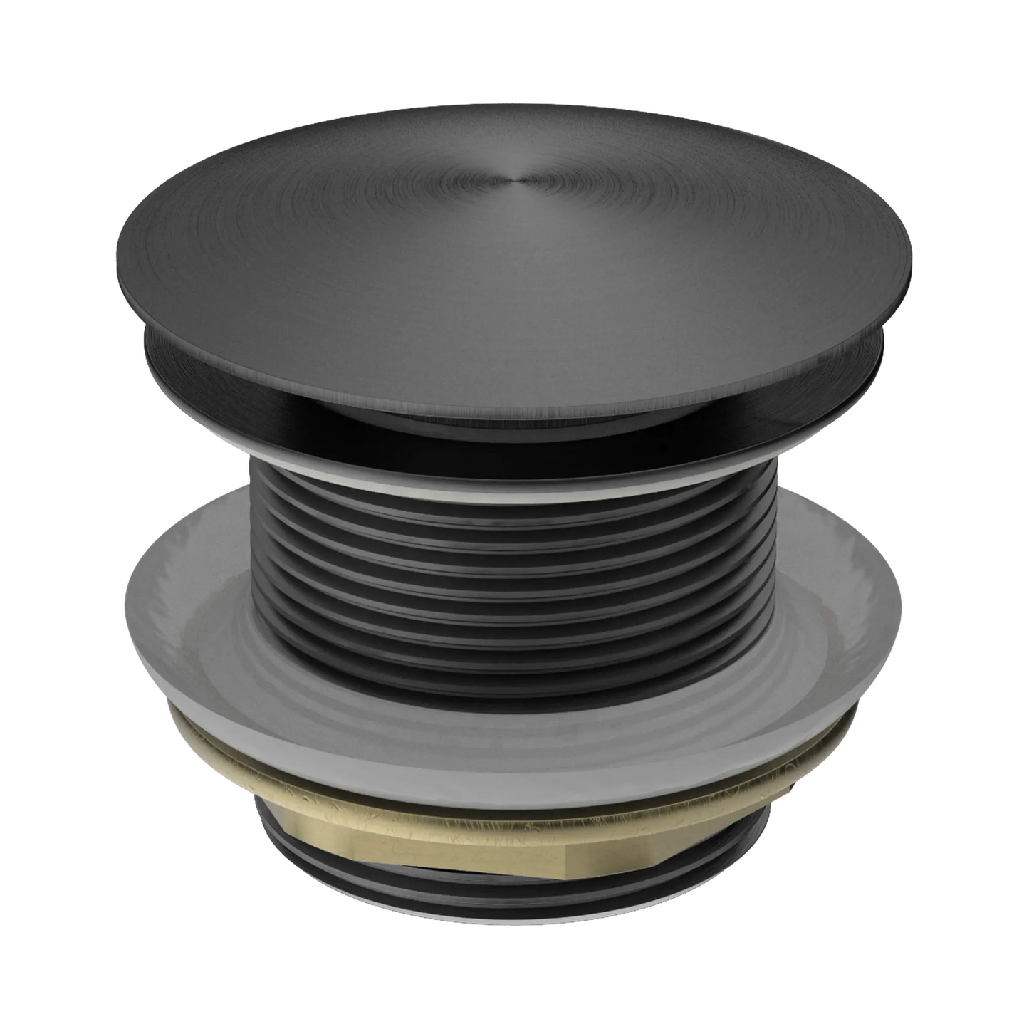 40mm Bath Pop-Up Plug With Removable Waste No Overflow Gun Metal