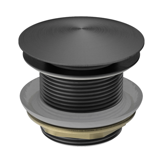40mm Bath Pop-Up Plug With Removable Waste No Overflow Gun Metal