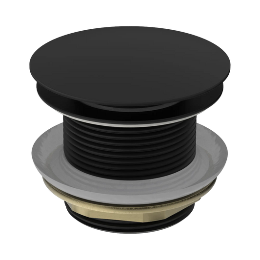 40mm Bath Pop-Up Plug With Removable Waste No Overflow Matte Black