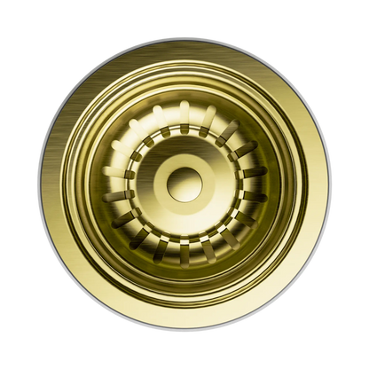 Kitchen Sink Basket Waste Brushed Gold