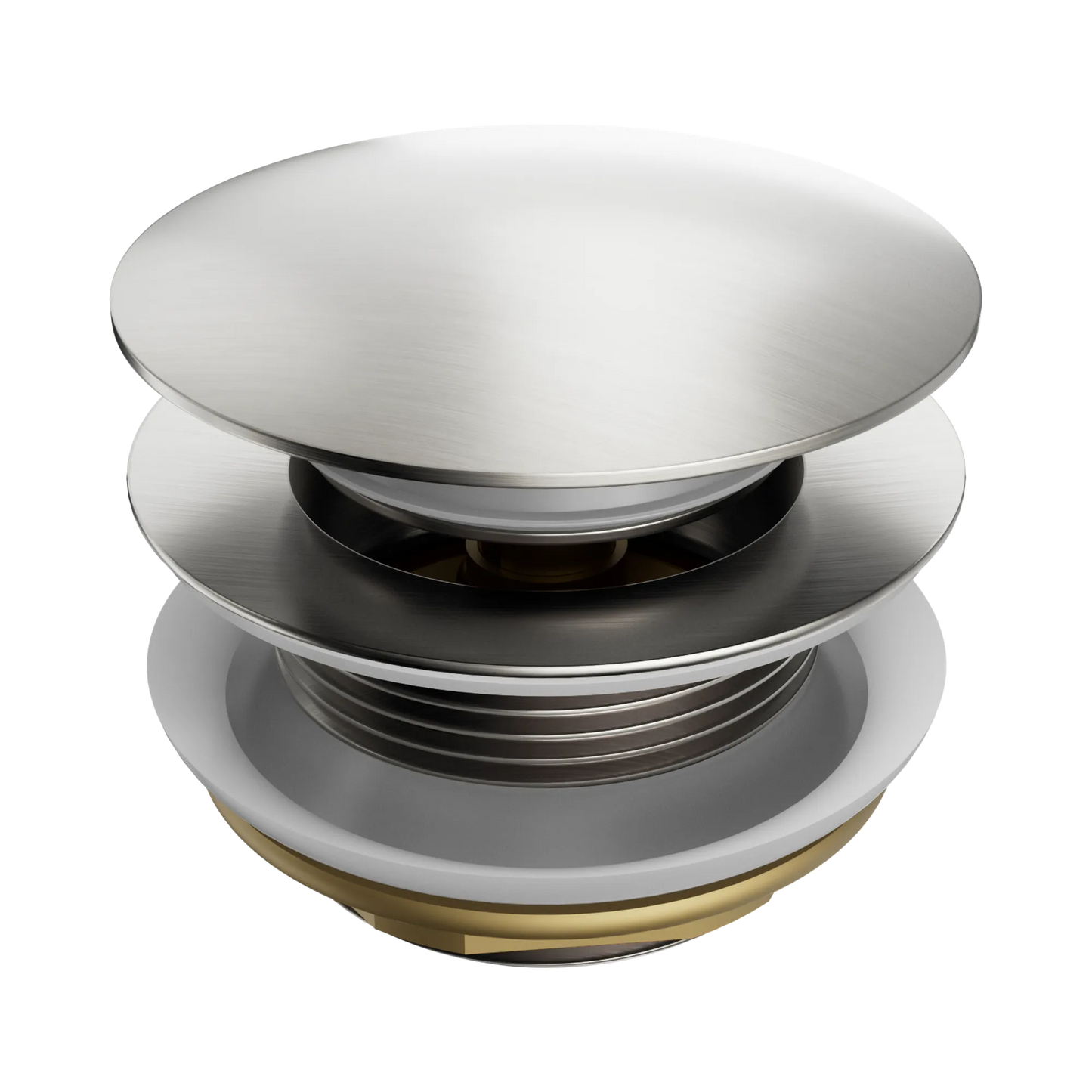 Short Pop Up Bath Waste 40mm Brushed Nickel