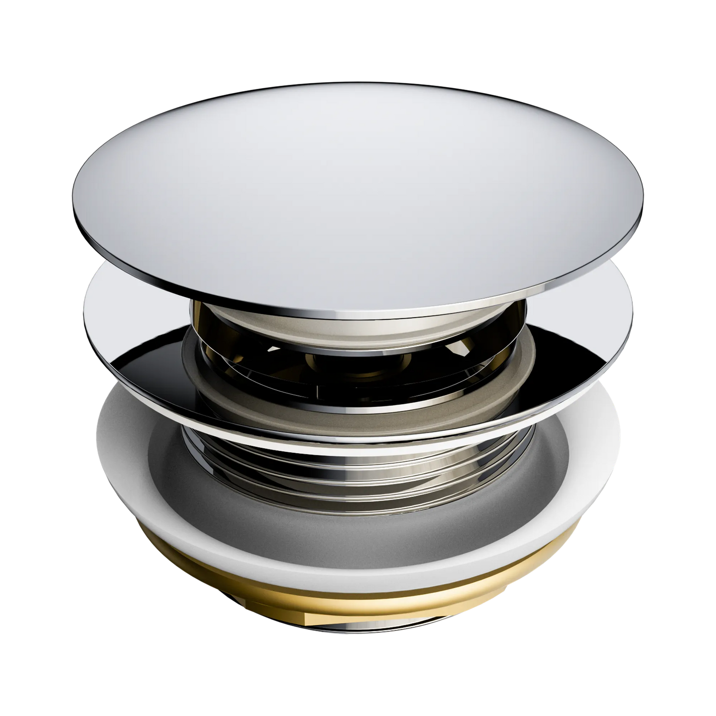 Short Pop Up Bath Waste 40mm Chrome