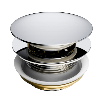 Short Pop Up Bath Waste 40mm Chrome