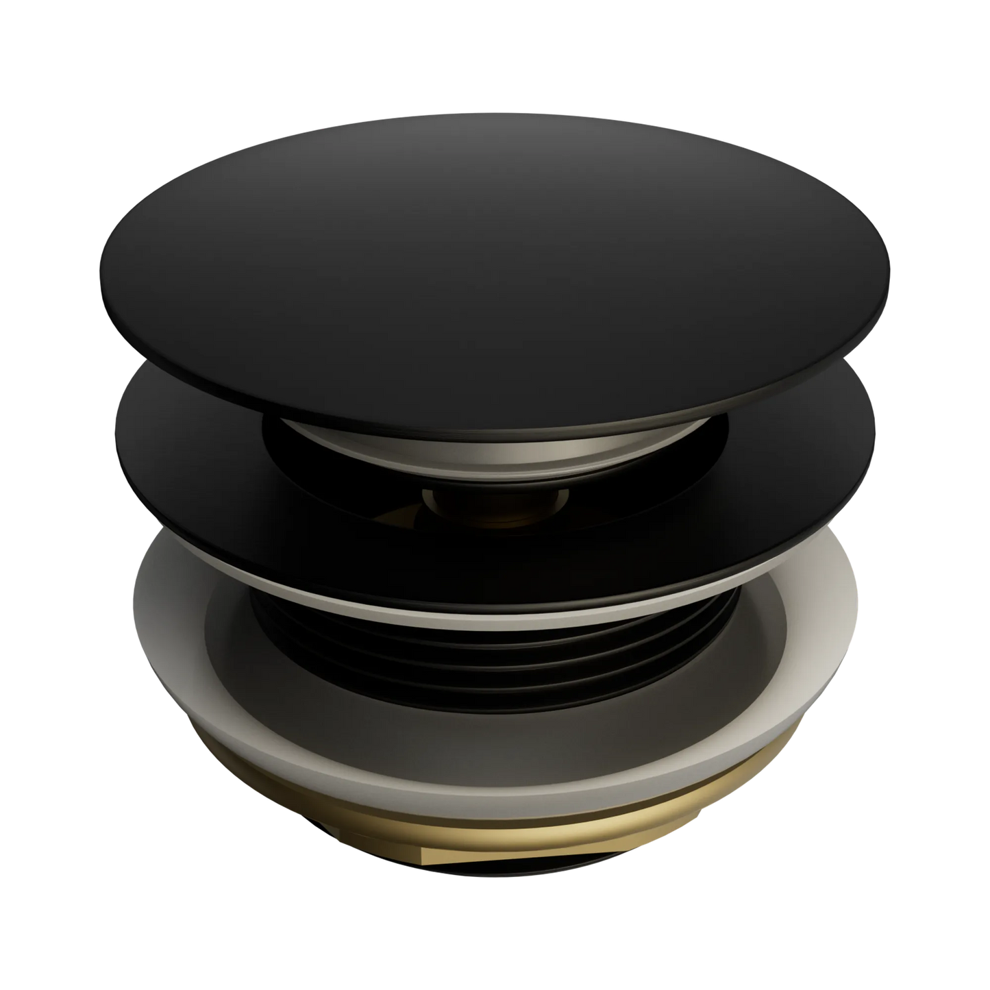 Short Pop Up Bath Waste 40mm Matte Black