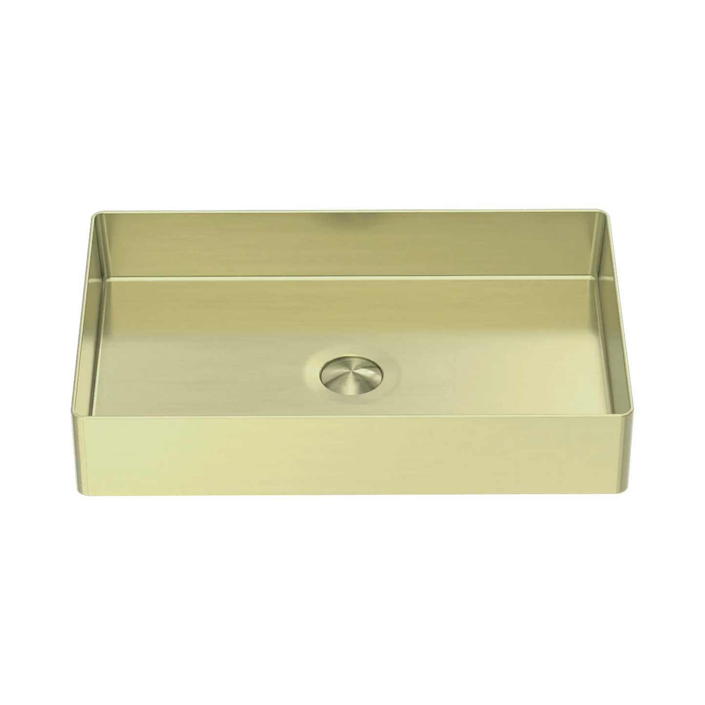 Opal Rectangle Stainless Steel Basin Brushed Gold