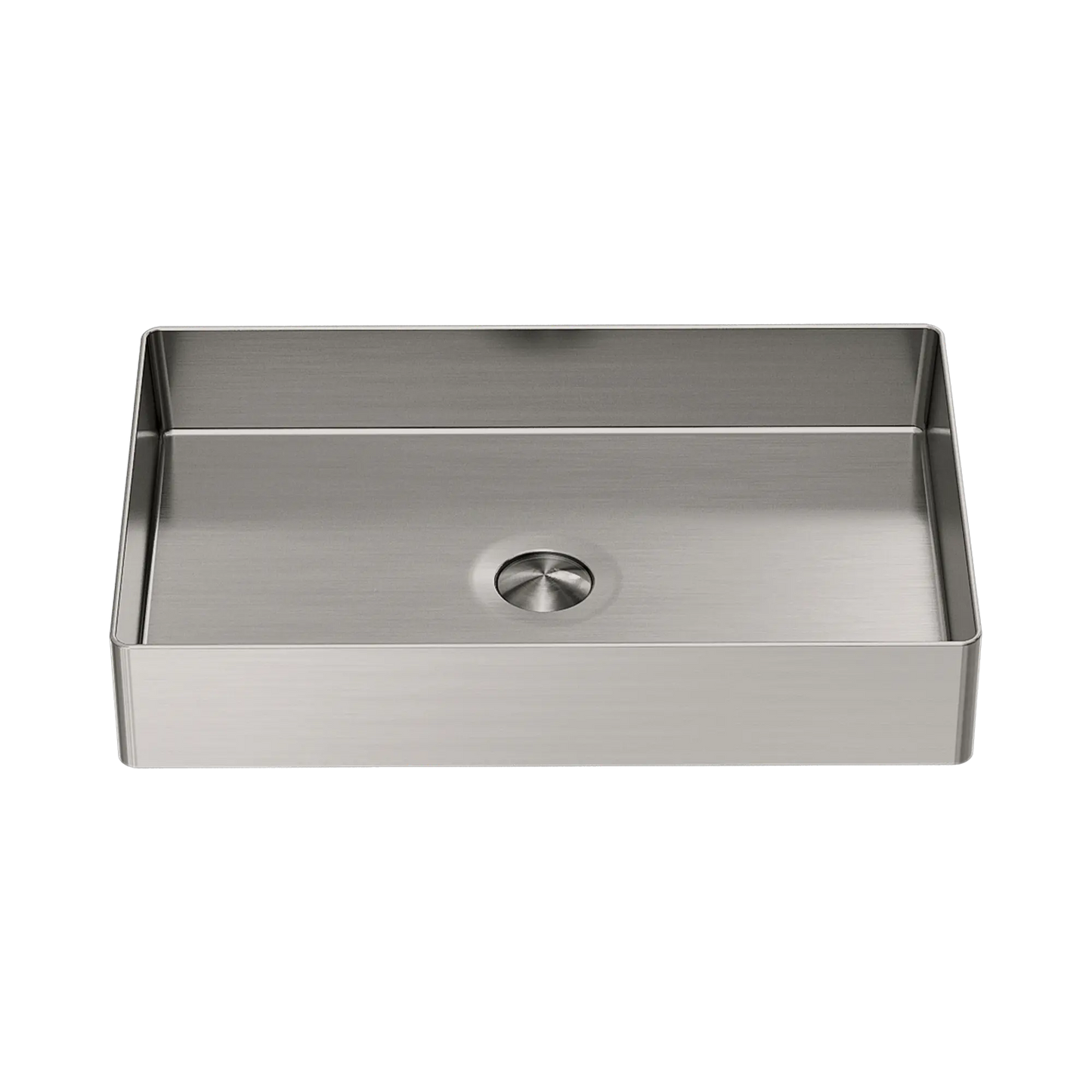 Opal Rectangle Stainless Steel Basin Brushed Nickel