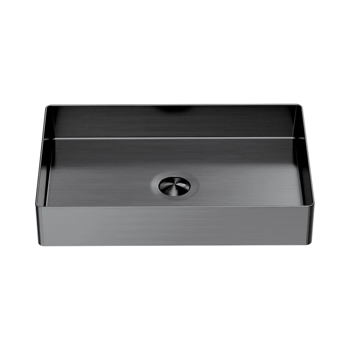 Opal Rectangle Stainless Steel Basin Graphite