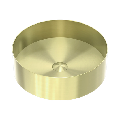 Opal Round 400mm Stainless Steel Basin Brushed Gold