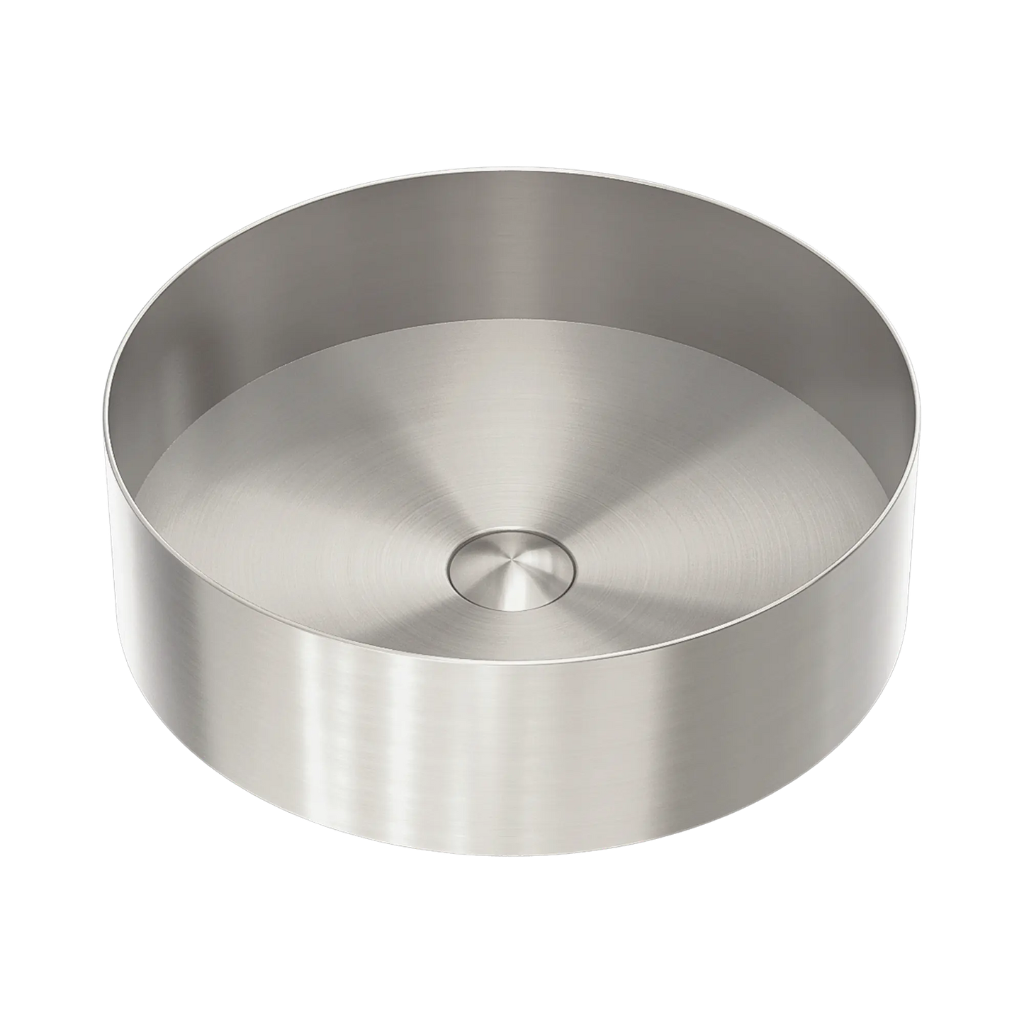 Opal Round 400mm Stainless Steel Basin Brushed Nickel