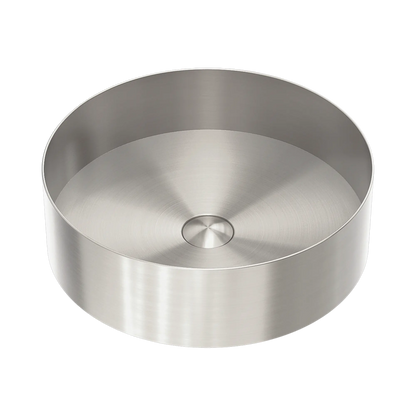 Opal Round 400mm Stainless Steel Basin Brushed Nickel