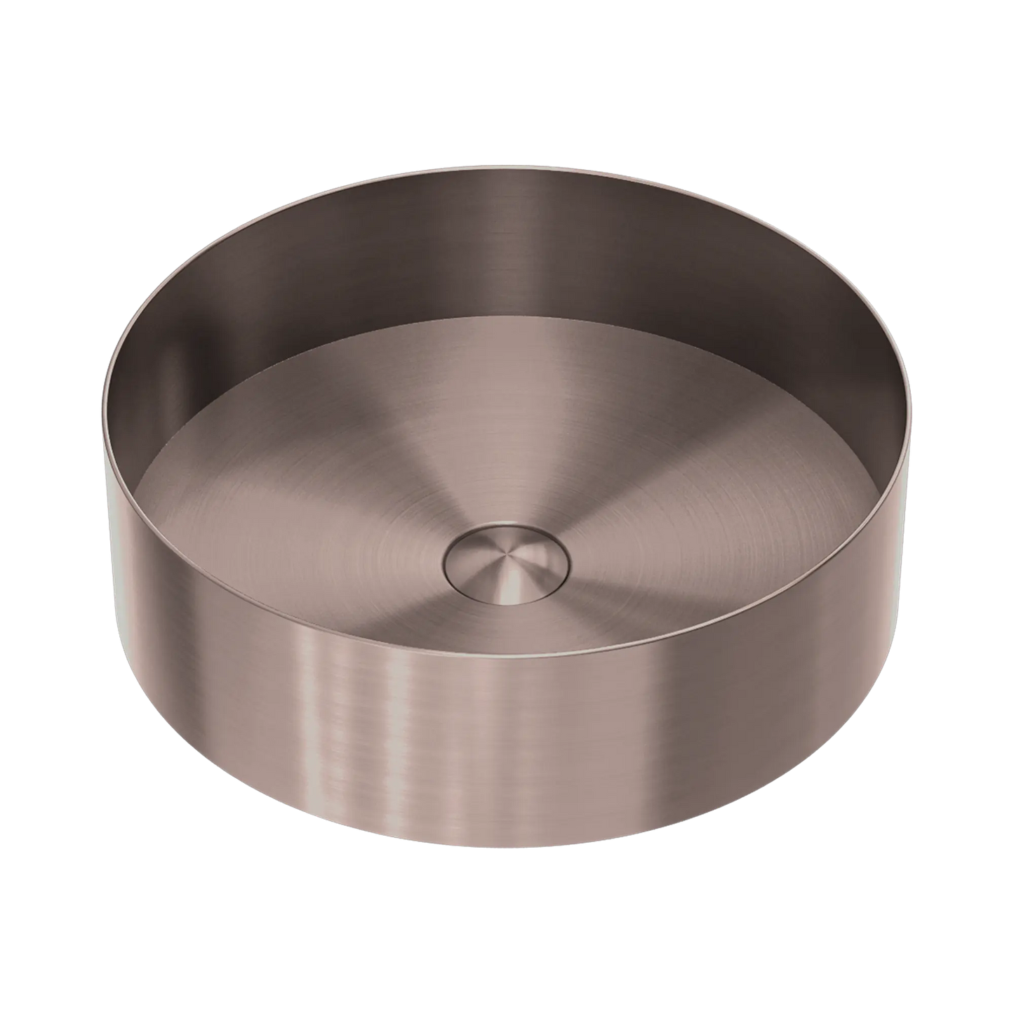 Opal Round 400mm Stainless Steel Basin Brushed Bronze