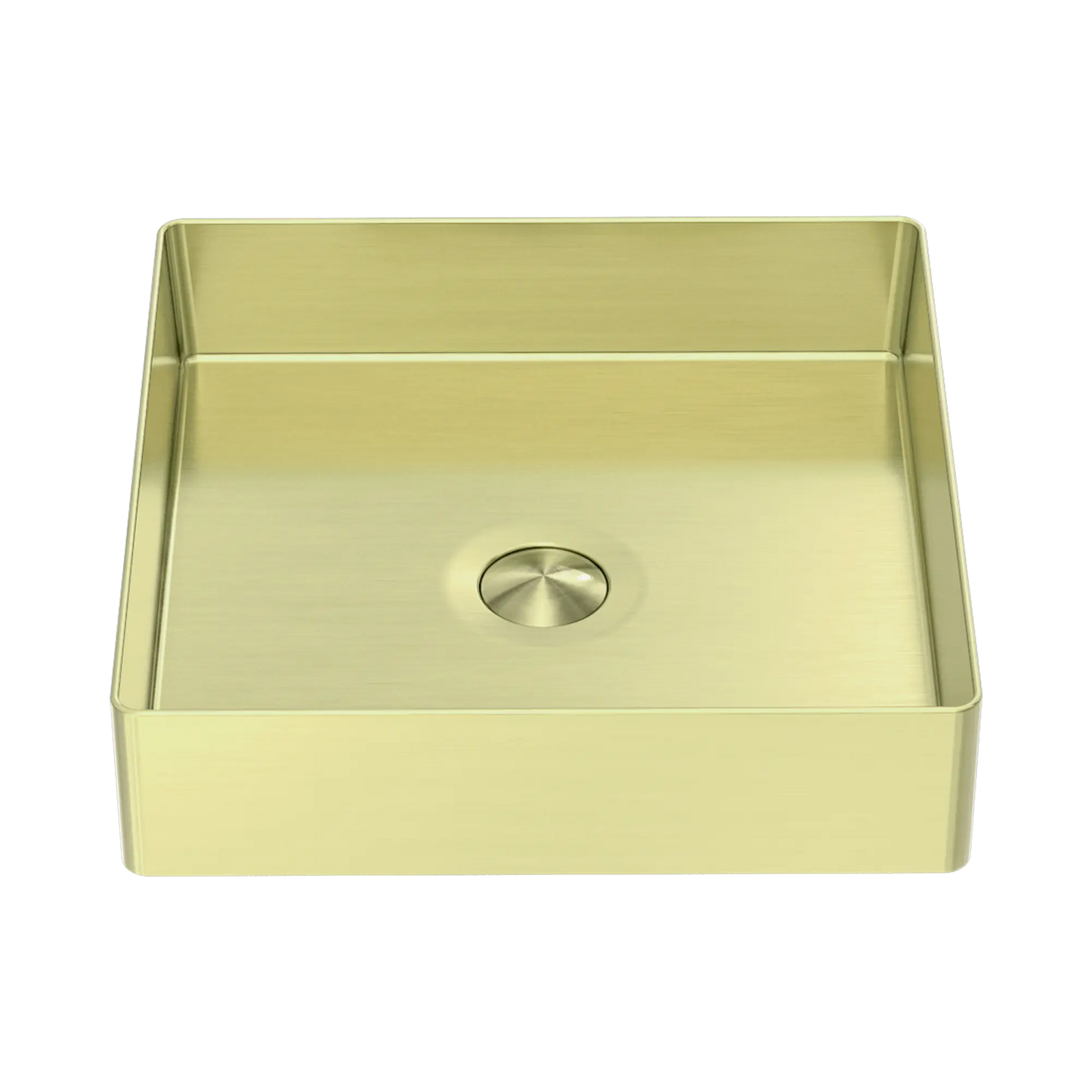 Opal Square 400mm Stainless Steel Basin Brushed Gold