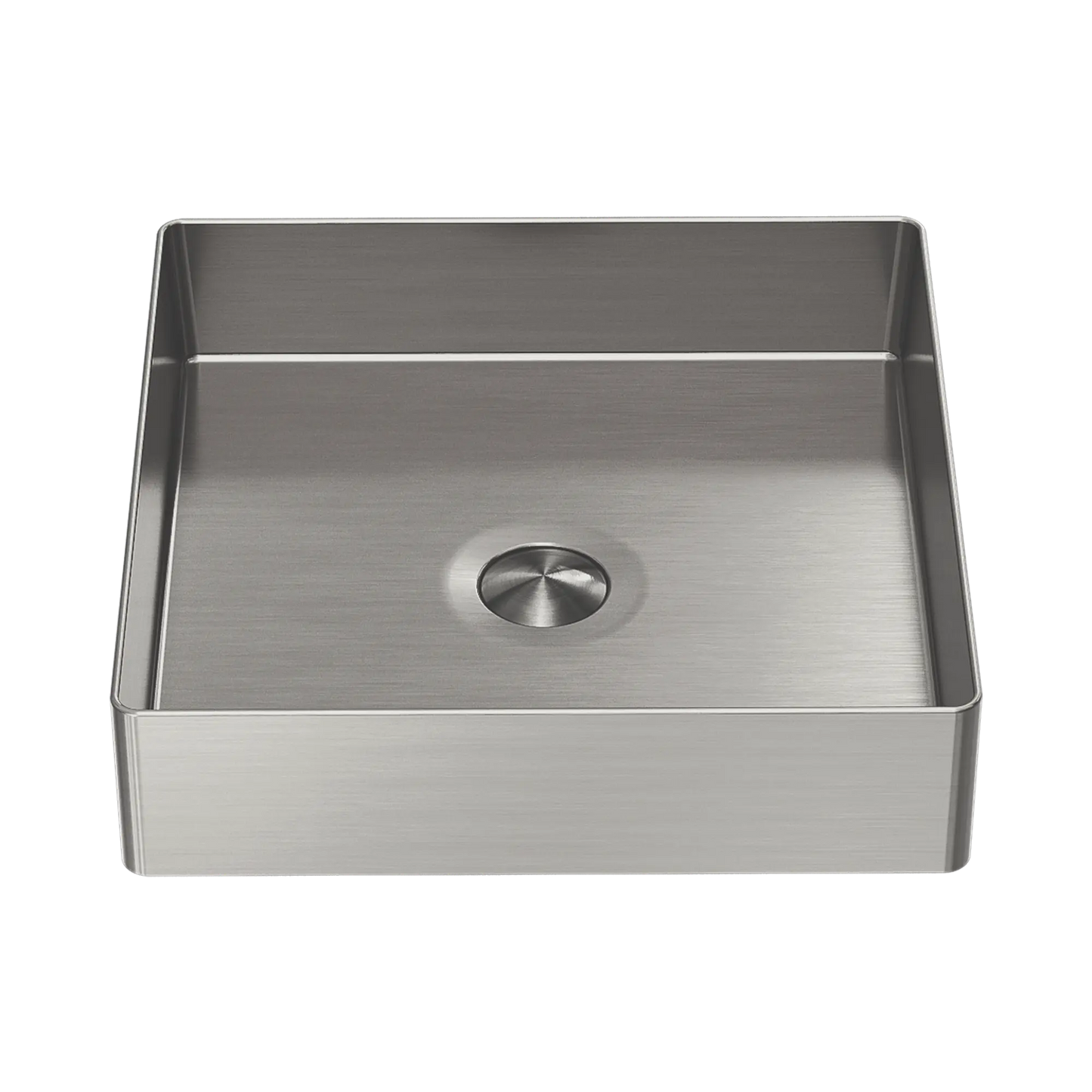 Opal Square 400mm Stainless Steel Basin Brushed Nickel