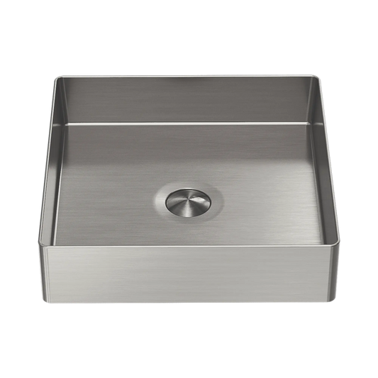 Opal Square 400mm Stainless Steel Basin Brushed Nickel