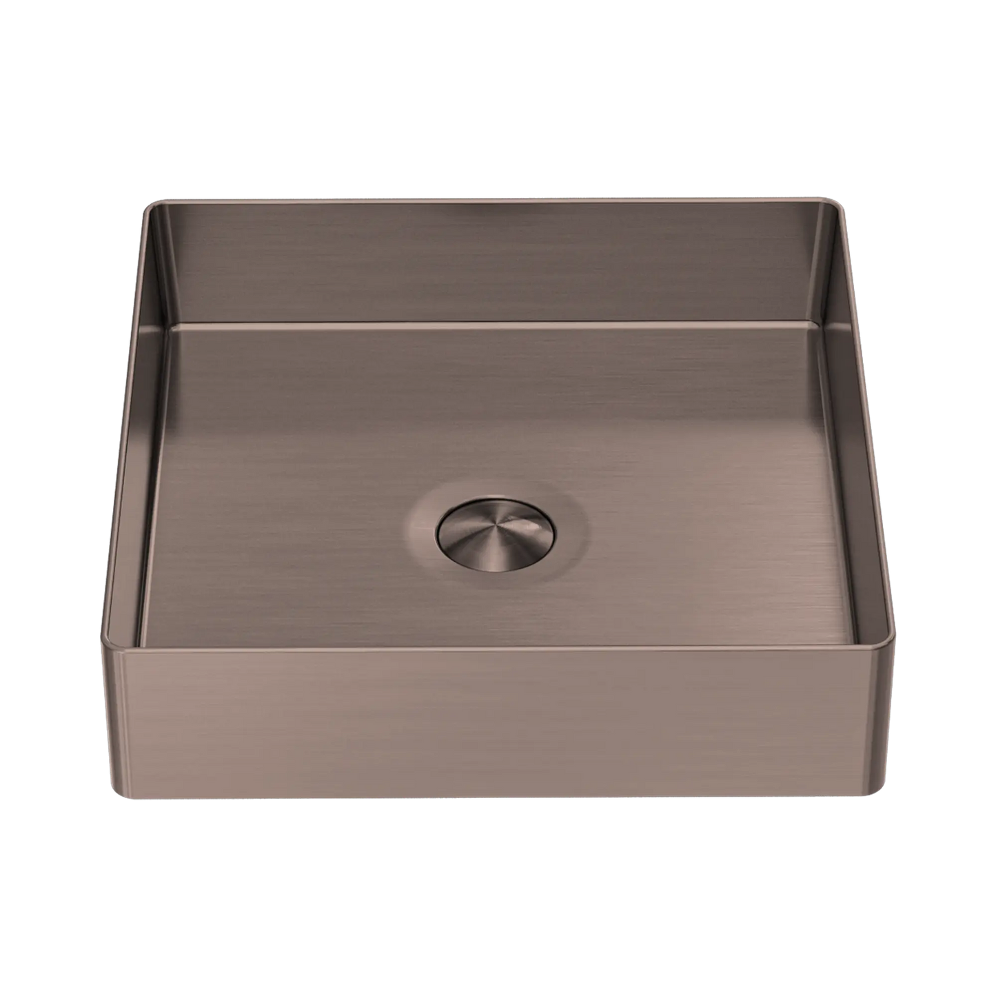 Opal Square 400mm Stainless Steel Basin Brushed Bronze