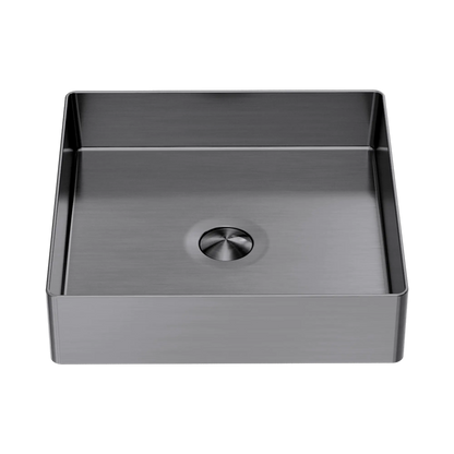 Opal Square 400mm Stainless Steel Basin Graphite
