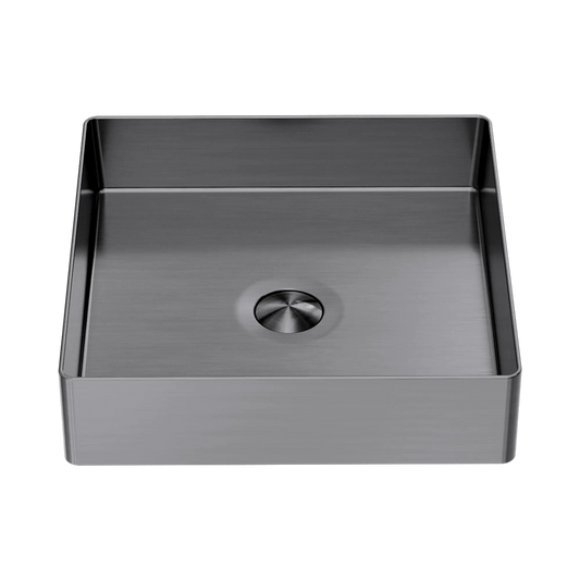 Opal Square 400mm Stainless Steel Basin Graphite