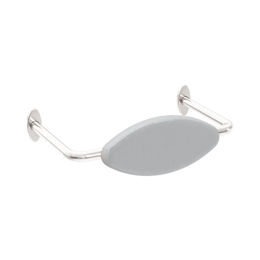 Mecca Care DDA Accessible Toilet Backrest Brushed Nickel