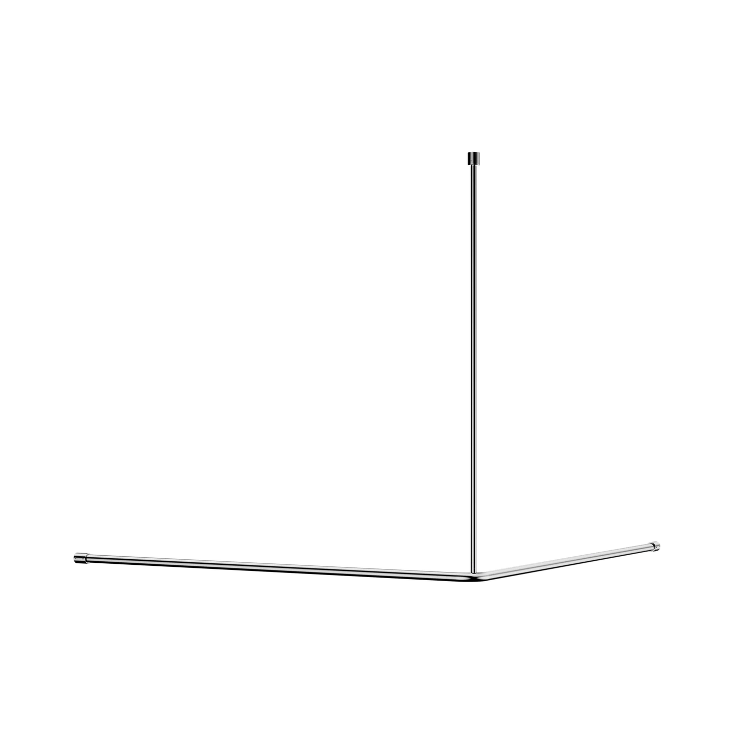 Mecca Care Curtain Rail 1200x1200mm 90 Degree Chrome