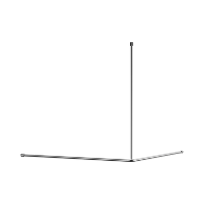 Mecca Care Curtain Rail 1200x1200mm 90 Degree Chrome