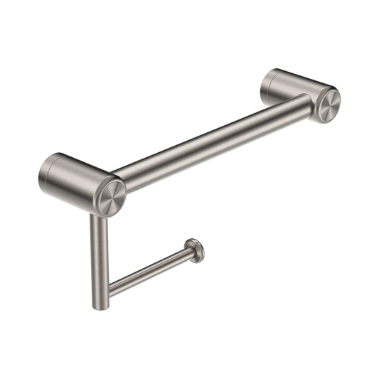 Mecca Care 25mm Toilet Roll Rail 300mm Brushed Nickel