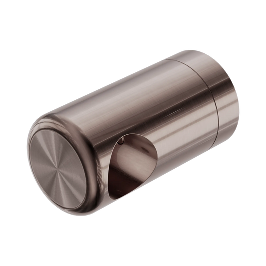 Left Bracket Set For Mecca Care 25mm Toilet Roll Rail Brushed Bronze