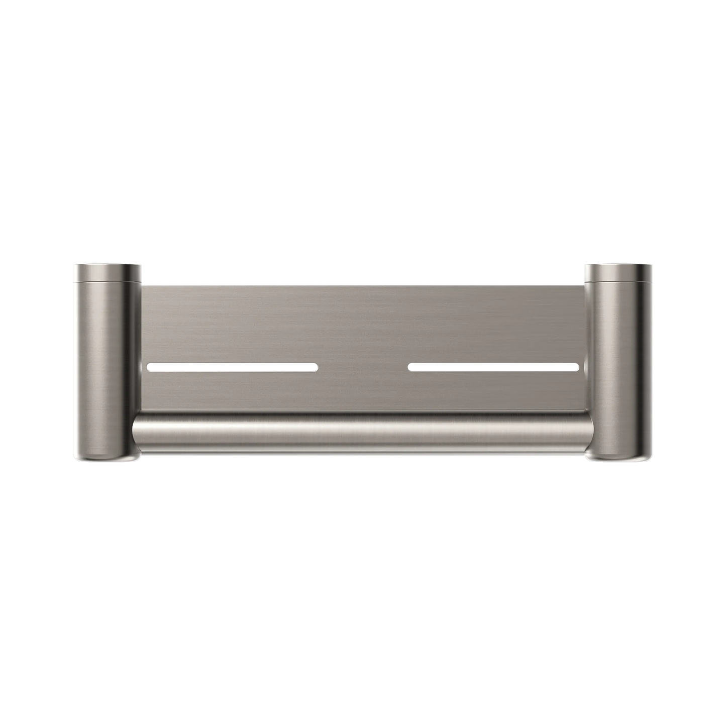 Mecca Care 25mm Grab Rail With Shelf 300mm Brushed Nickel