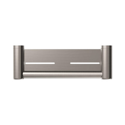 Mecca Care 25mm Grab Rail With Shelf 300mm Brushed Nickel