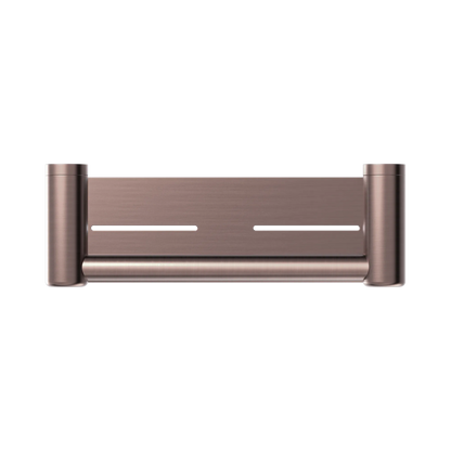 Mecca Care 25mm Grab Rail With Shelf 300mm Brushed Bronze