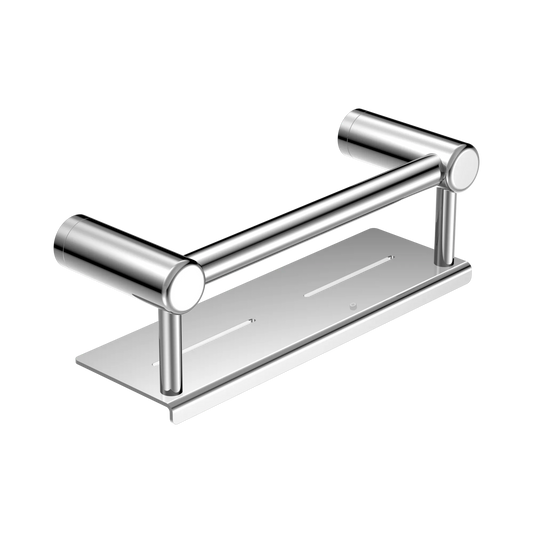 Mecca Care 25mm Grab Rail With Shelf 300mm Chrome