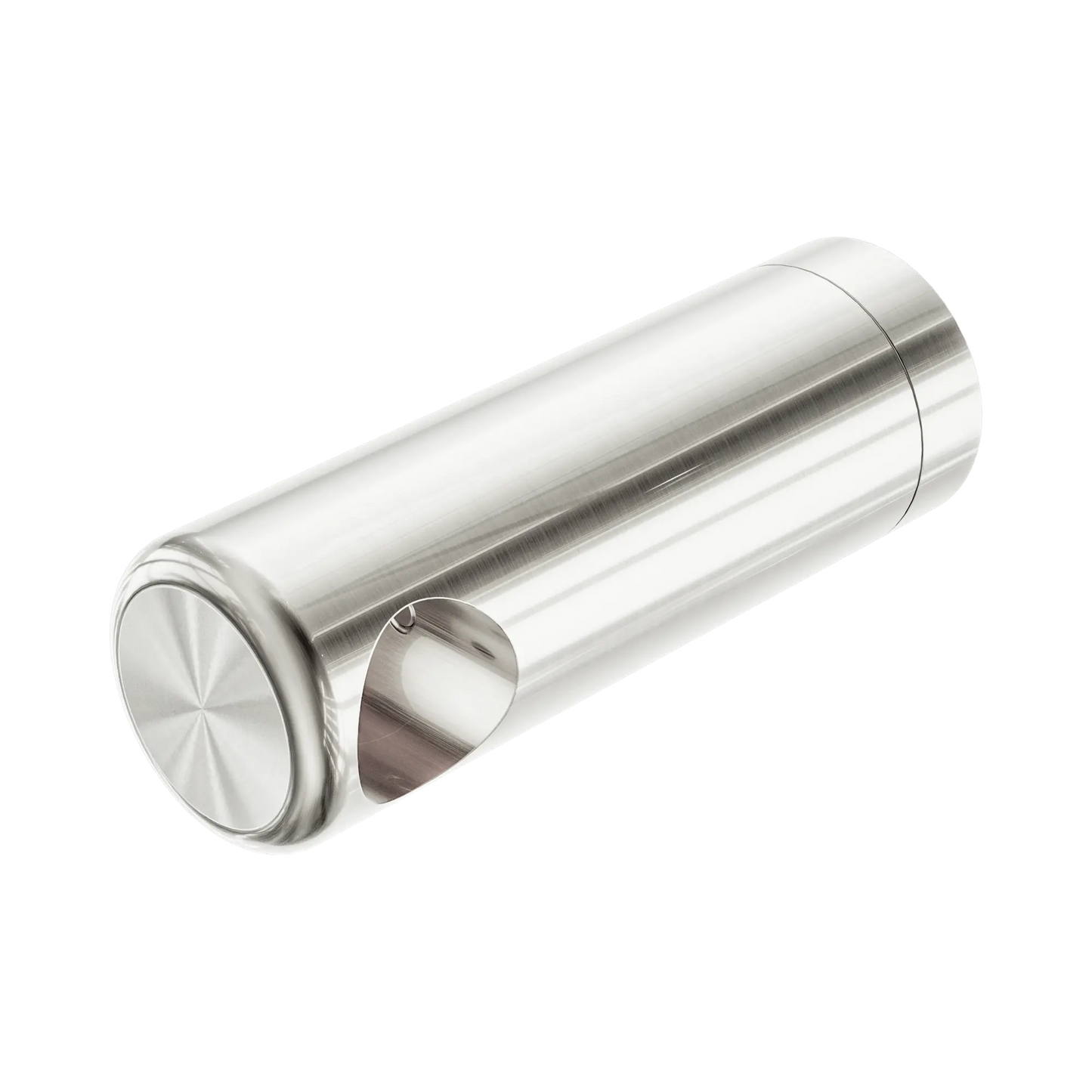 Left Bracket Set For Mecca Care 25mm Grab Rail With Shelf Brushed Nickel