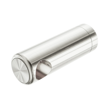 Left Bracket Set For Mecca Care 25mm Grab Rail With Shelf Brushed Nickel