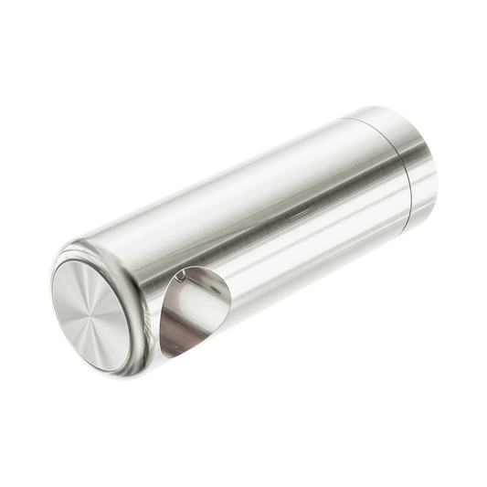 Left Bracket Set For Mecca Care 25mm Grab Rail With Shelf Brushed Nickel