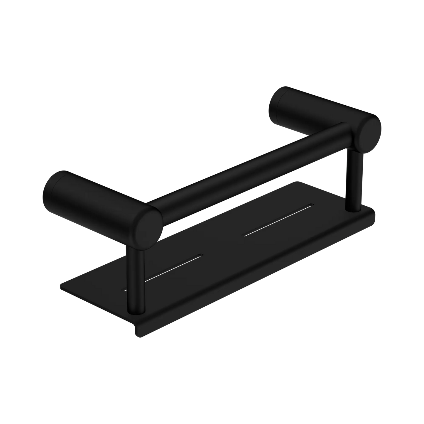 Mecca Care 25mm Grab Rail With Shelf 300mm Matte Black