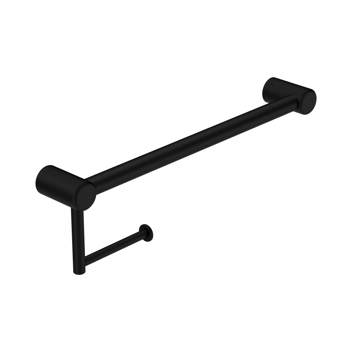Mecca Care 25mm Toilet Roll Rail 450mm Matte Black