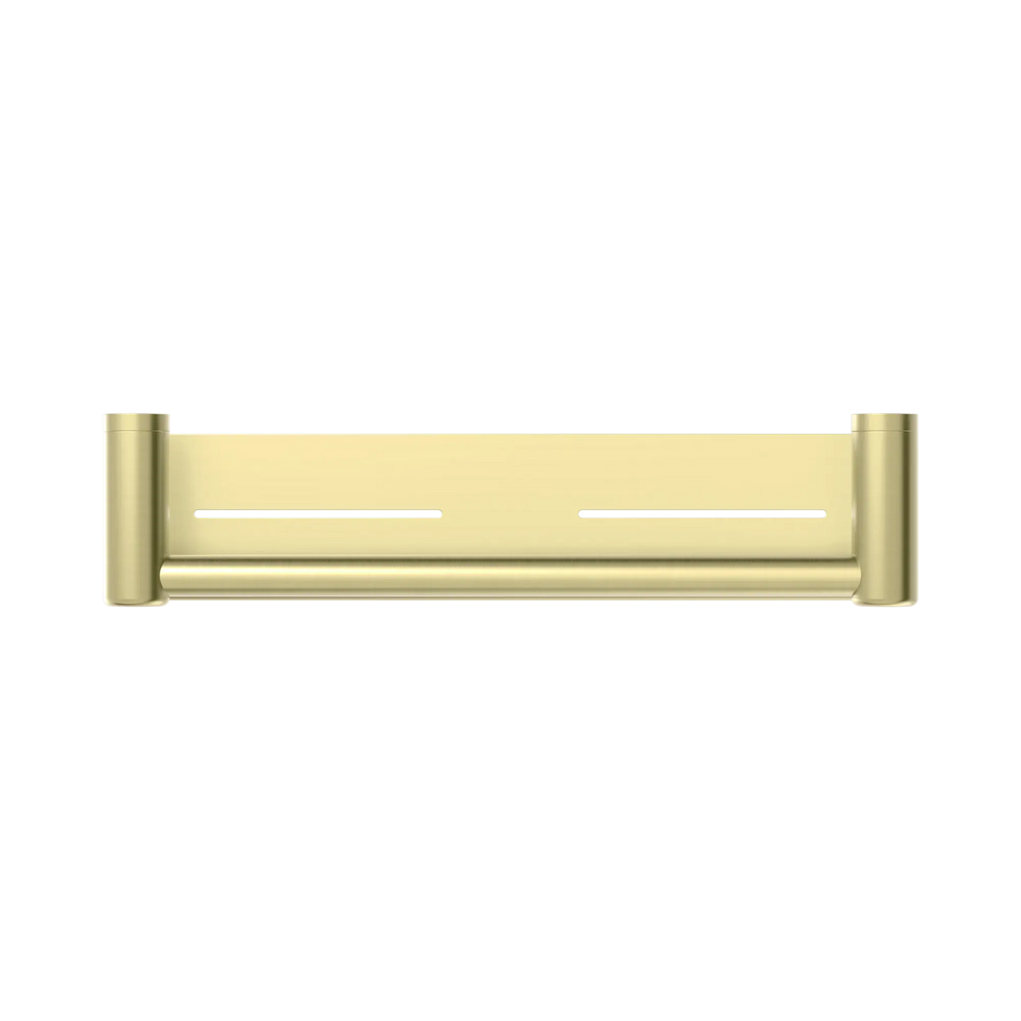 Mecca Care 25mm Grab Rail With Shelf 450mm Brushed Gold