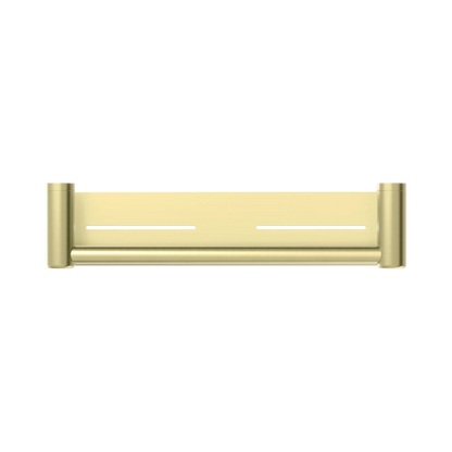 Mecca Care 25mm Grab Rail With Shelf 450mm Brushed Gold