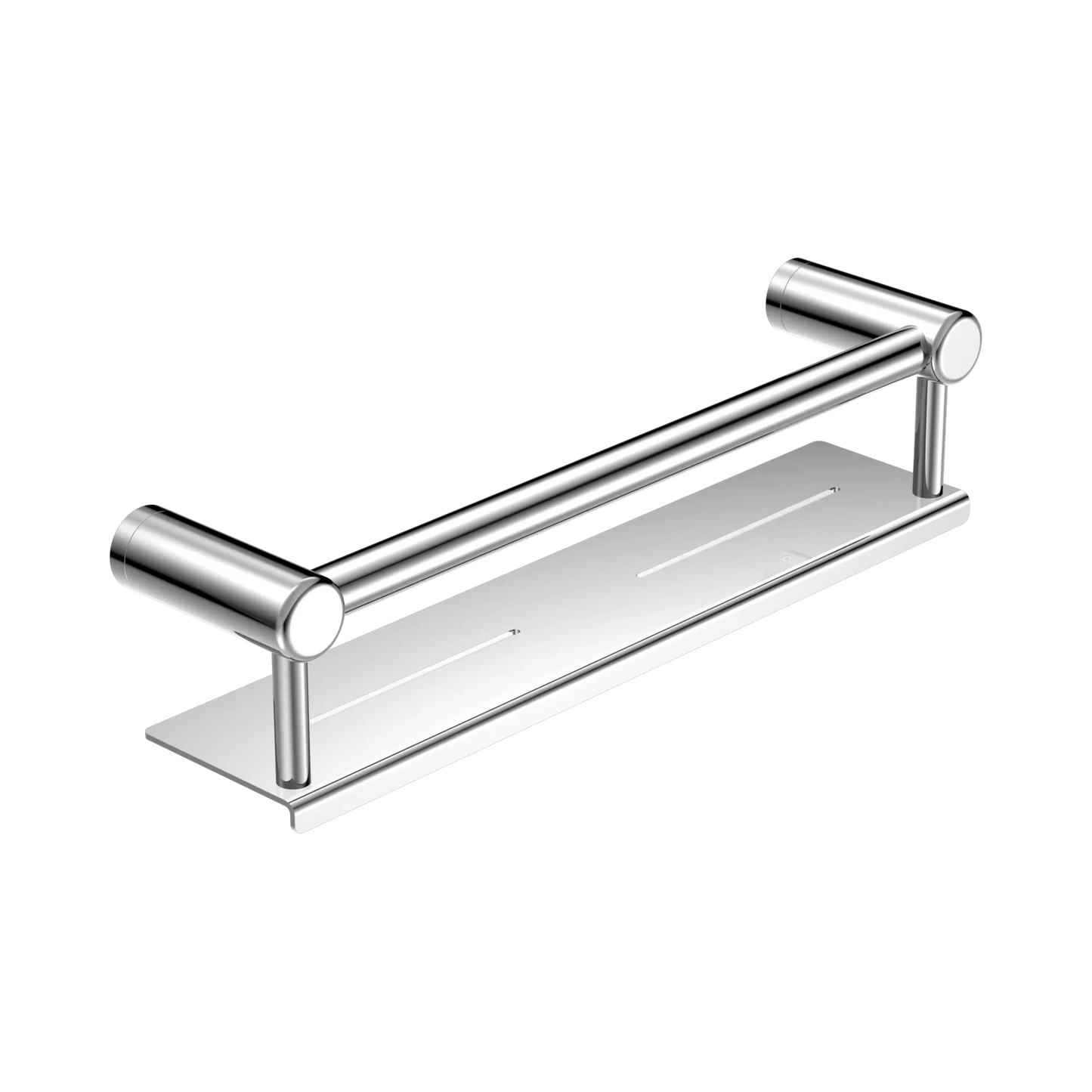 Mecca Care 25mm Grab Rail With Shelf 450mm Chrome