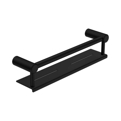 Mecca Care 25mm Grab Rail With Shelf 450mm Matte Black