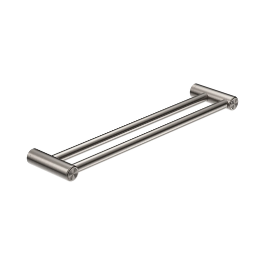 Mecca Care 25mm Double Towel Grab Rail 600mm Brushed Nickel