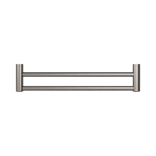 Mecca Care 25mm Double Towel Grab Rail 600mm Brushed Nickel