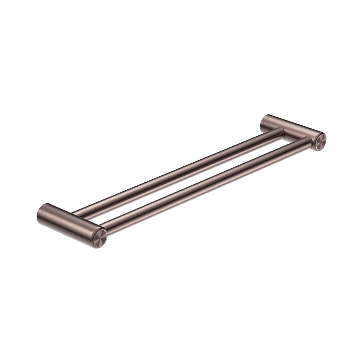 Mecca Care 25mm Double Towel Grab Rail 600mm Brushed Bronze