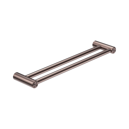 Mecca Care 25mm Double Towel Grab Rail 600mm Brushed Bronze