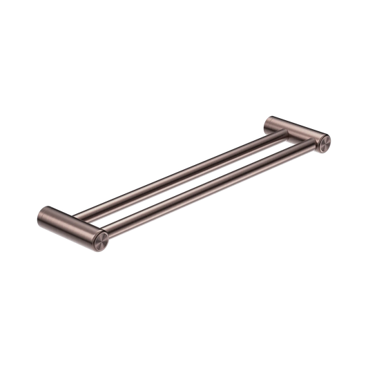 Mecca Care 25mm Double Towel Grab Rail 600mm Brushed Bronze