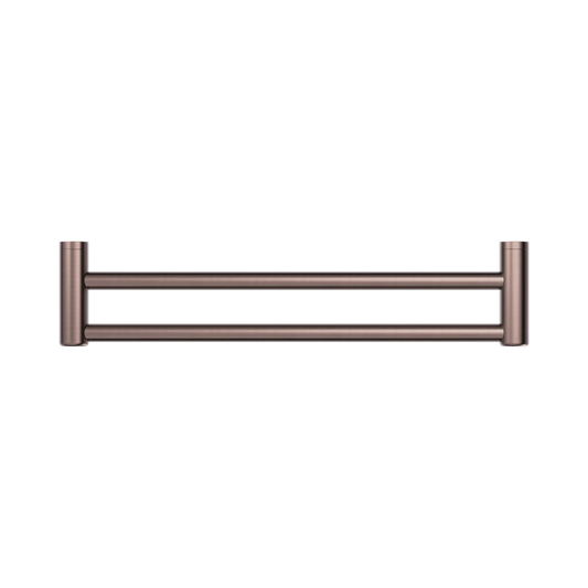 Mecca Care 25mm Double Towel Grab Rail 600mm Brushed Bronze