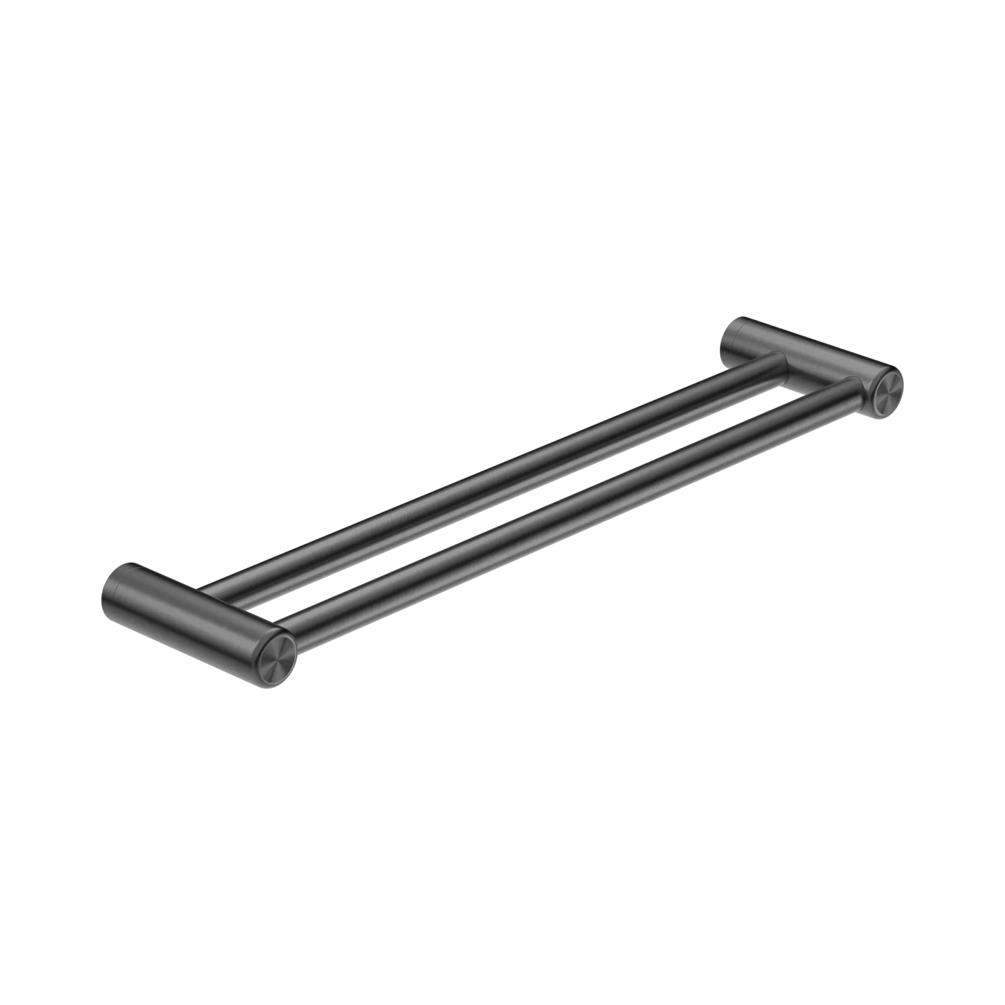 Mecca Care 25mm Double Towel Grab Rail 600mm Gun Metal